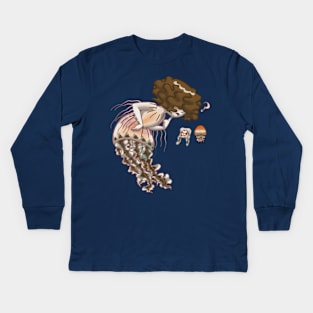 Weirdmaids - Jelzabel the jellyfish Kids Long Sleeve T-Shirt